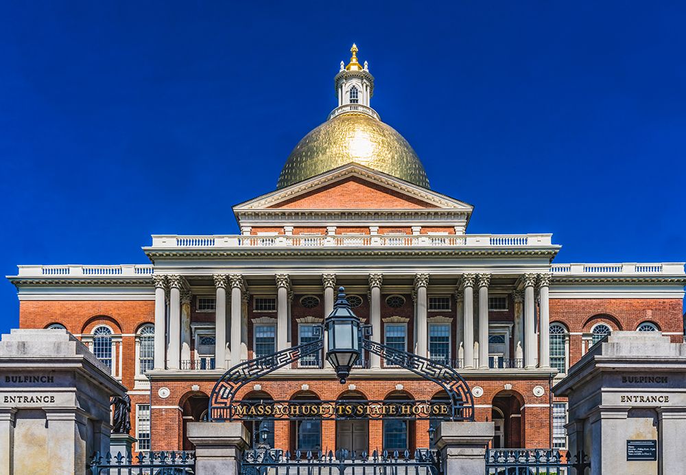 Golden Dome State House State Legislature Governor Office-Boston-Massachusetts-Massachusetts State